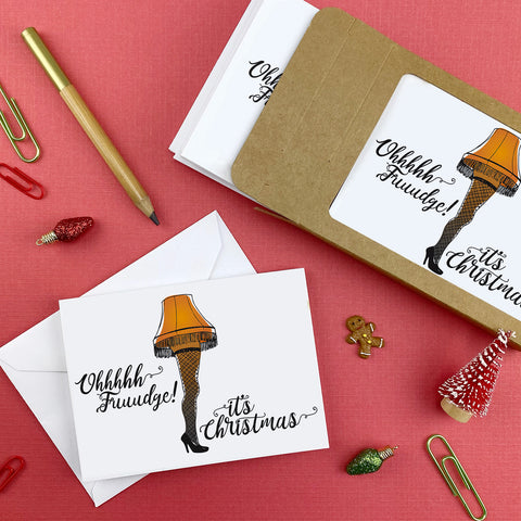 Leg Lamp Christmas Note Cards