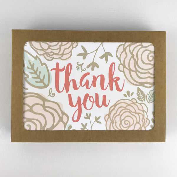 Floral Thank You Note Cards
