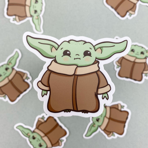 Baby Yoda Vinyl Sticker