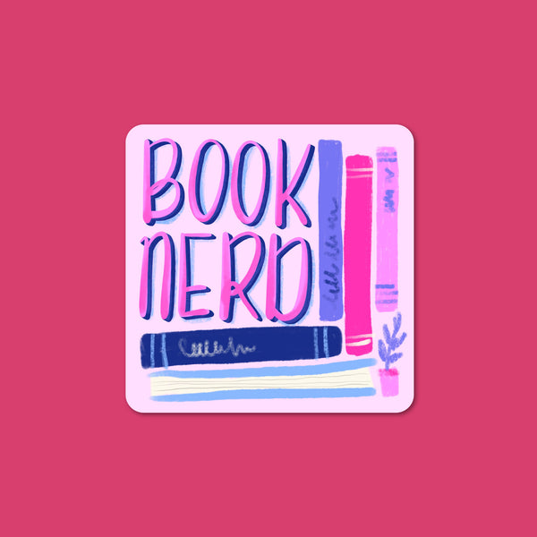 Book Nerd Vinyl Sticker