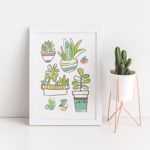 Succulent Garden Print