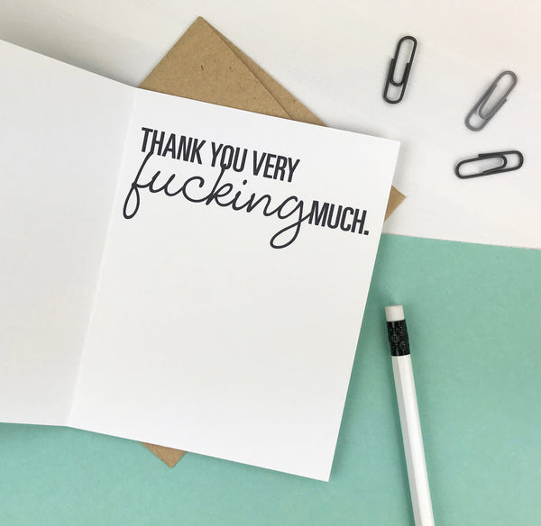F-Bomb Thank You Card