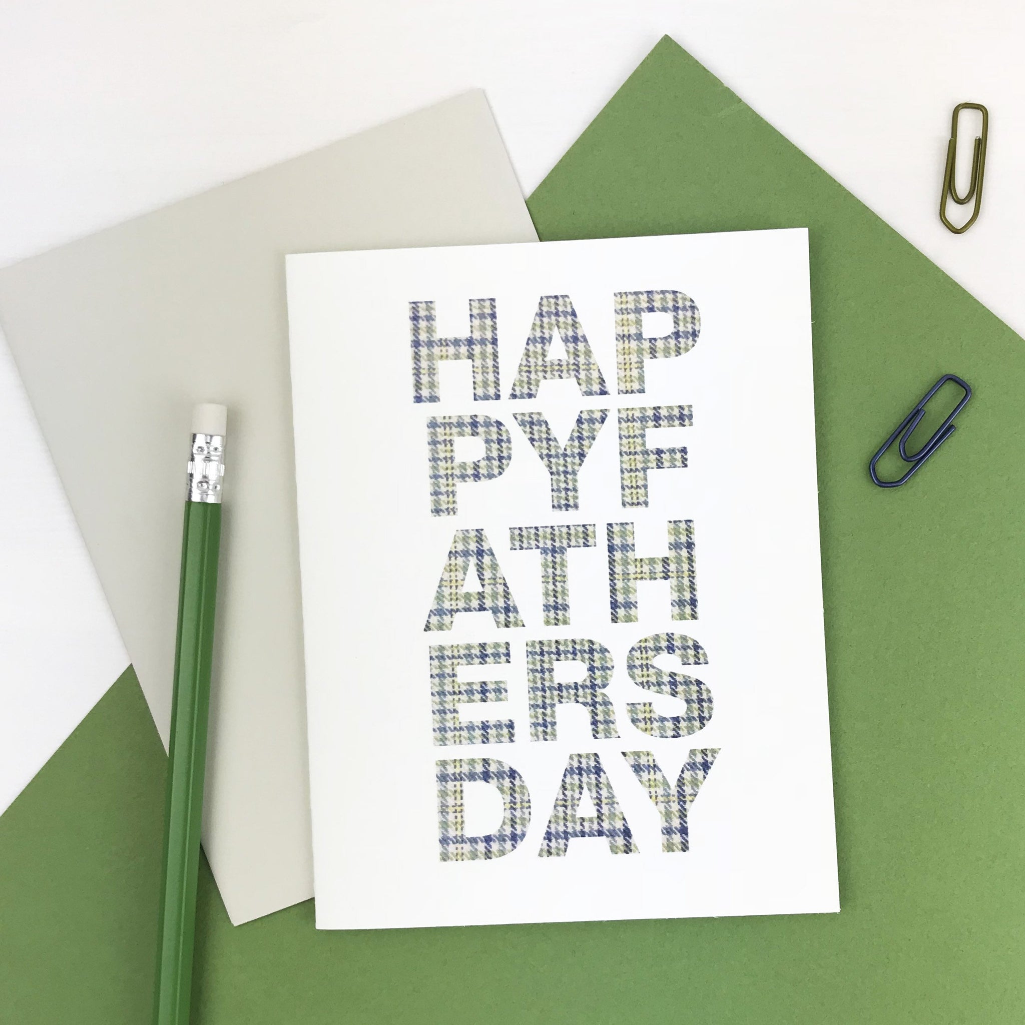 Houndstooth Type Father's Day Card