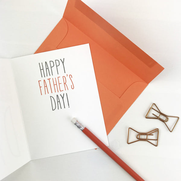 Modern Hipster Bow Tie Father's Day Card
