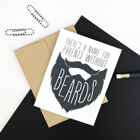 Funny Dads with Beards Father's Day Card