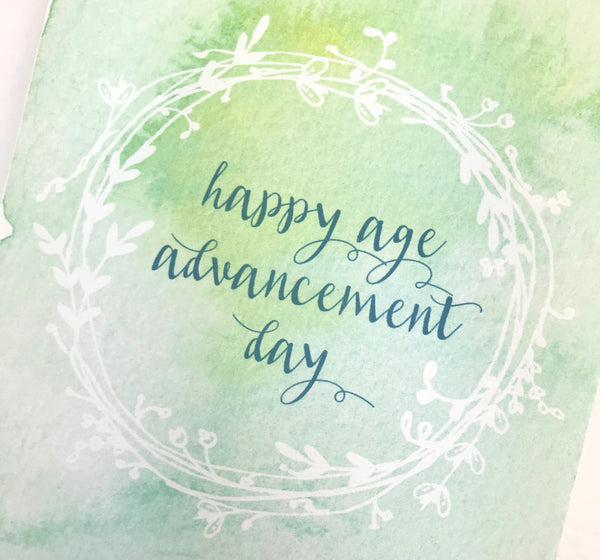 Age Advancement Birthday Card