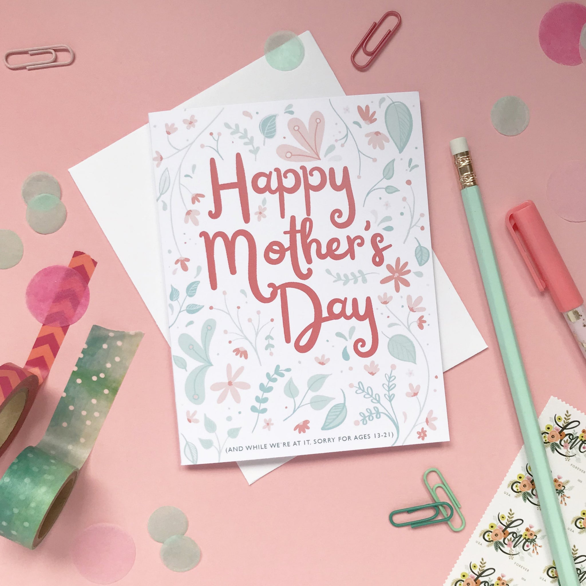 Funny Floral Mother's Day Card