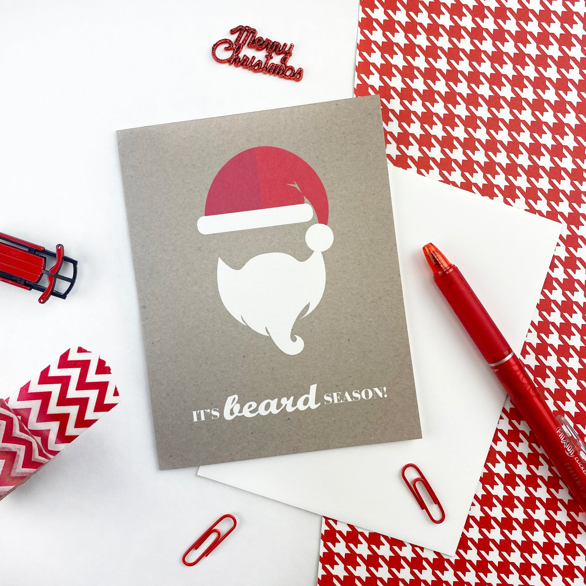 It's Beard Season Christmas Card