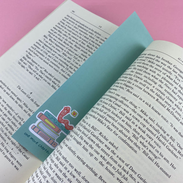 One More Chapter Book Worm Book Mark
