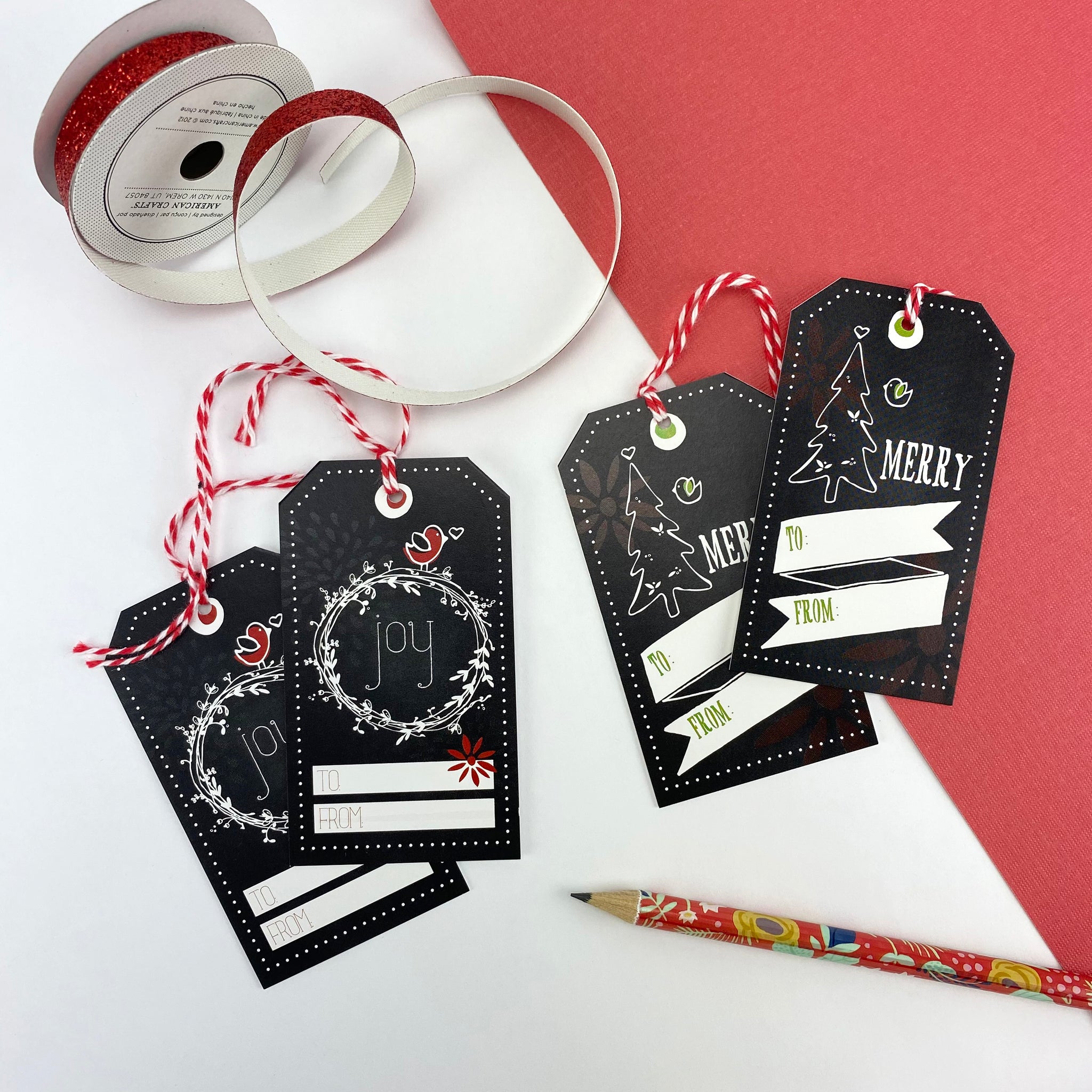Chalkboard Style Gift Tags