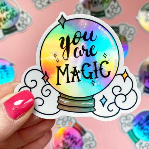 Magic Crystal Ball Holographic Vinyl Sticker