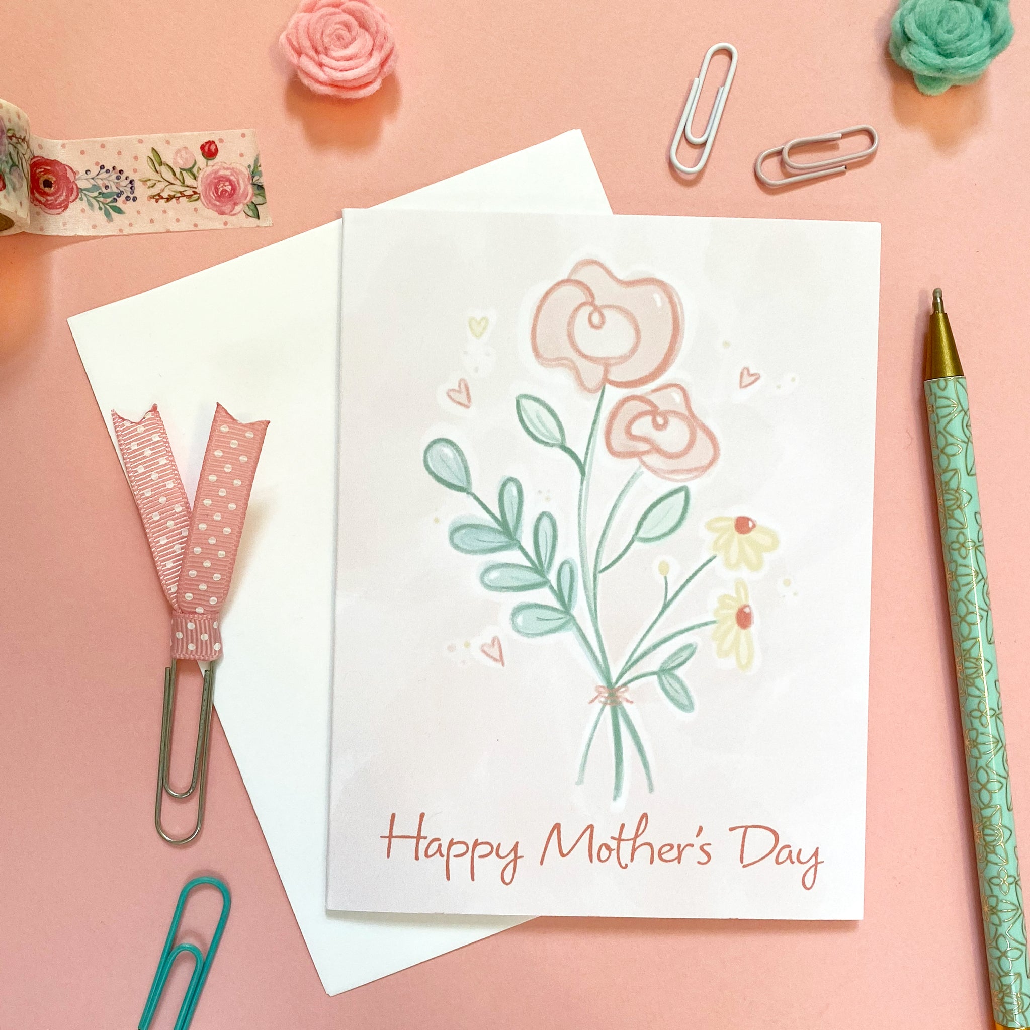 Bouquet of Flowers Mother's Day Card