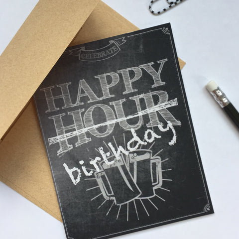 Happy Hour Birthday Card
