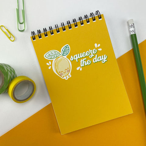 Squeeze the Day Lemon Notebook